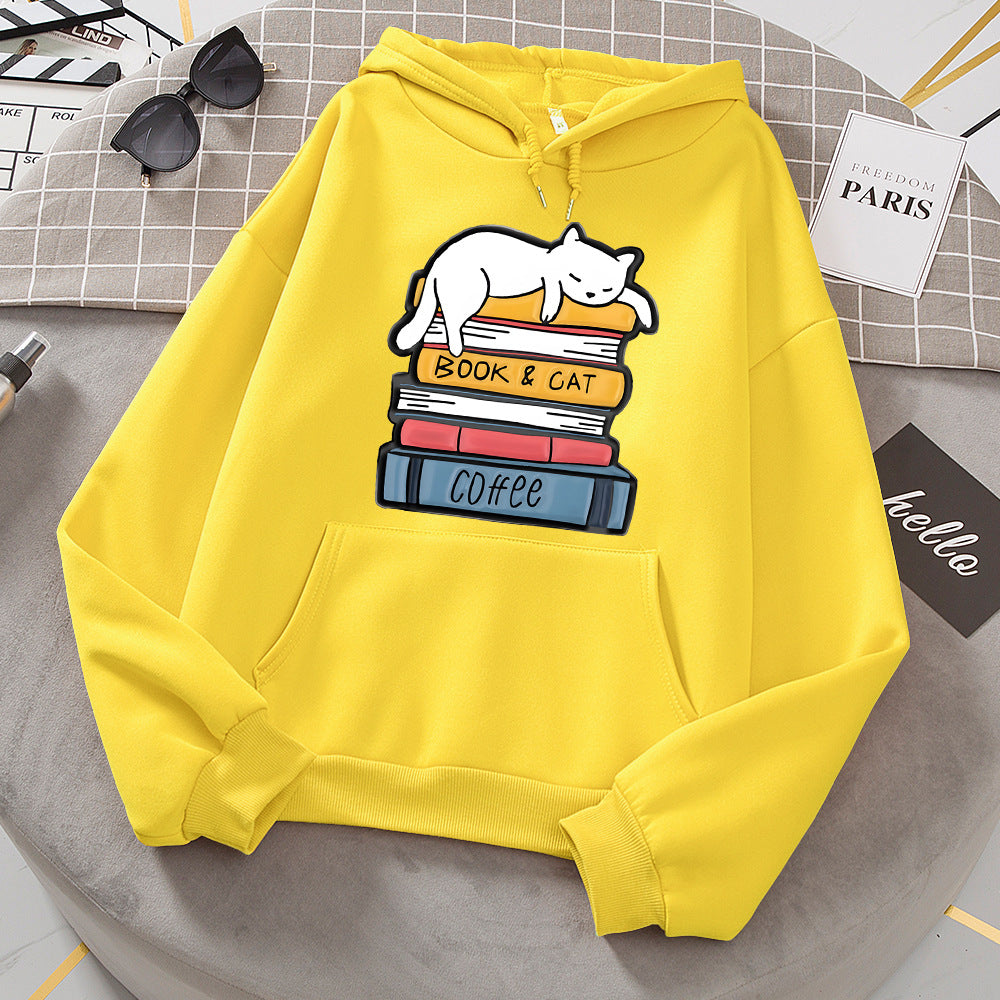 Geometric Pattern Loose Round Neck Girly Style Long Women's Sweater