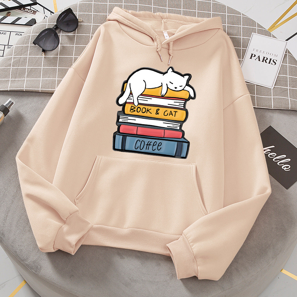 Geometric Pattern Loose Round Neck Girly Style Long Women's Sweater