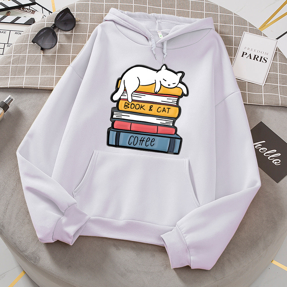 Geometric Pattern Loose Round Neck Girly Style Long Women's Sweater