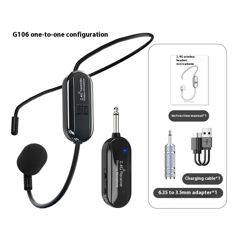 24g Wireless Headset Microphone Little Bee Teacher Loudspeaker