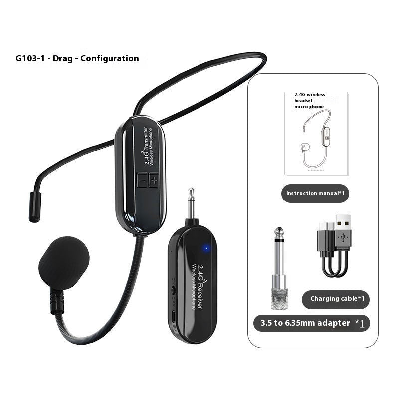 24g Wireless Headset Microphone Little Bee Teacher Loudspeaker
